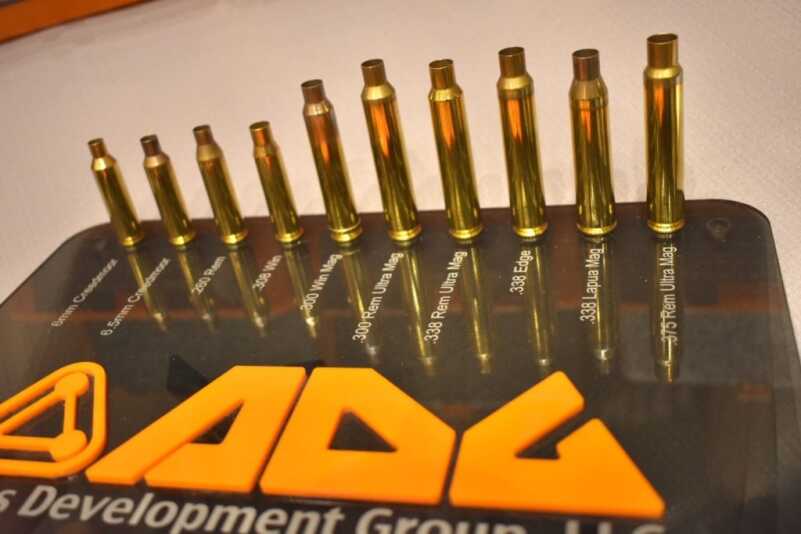 ADG Produces Factory Brass for Common Wildcat Cartridges Including 6.5 SAUM, 338 Edge, and More - SHOT Show 2019 ADG Produces Factory Brass for Common Wildcat Cartridges Including 6.5 SAUM, 338 Edge, and More - SHOT Show 2019