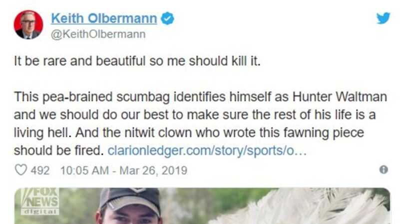 Keith Olbermann Apologizes for Anti-Hunter Comments Keith Olbermann Apologizes for Anti-Hunter Comments