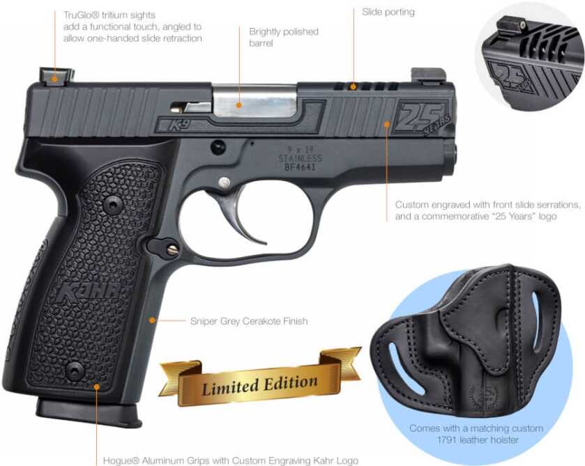 Kahr Celebrating 25 Years of Concealed Carry with Commemorative K9