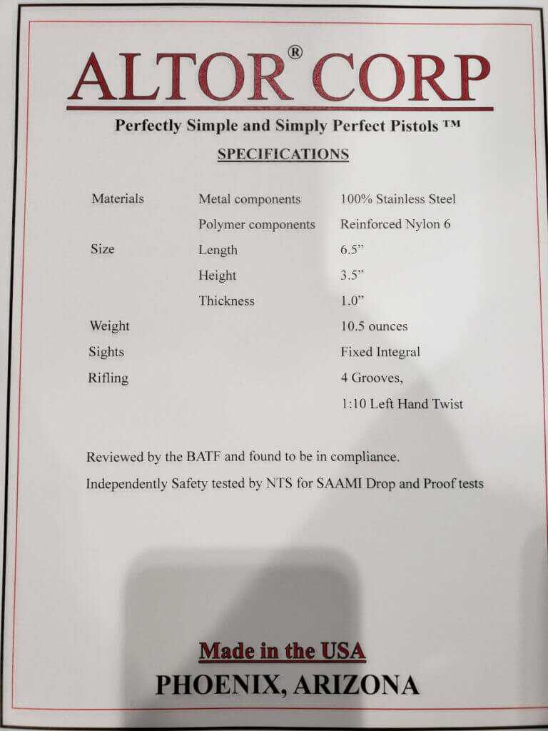 The Simplest Single-Shot Pistol You've Ever Seen from Altor Corp. The Simplest Single-Shot Pistol You've Ever Seen from Altor Corp.