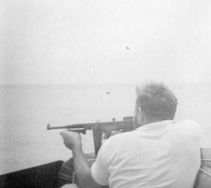 Ernest Hemingway’s Tommy Gun: Full Auto Shark Repellent Ernest Hemingway’s Tommy Gun: Full Auto Shark Repellent