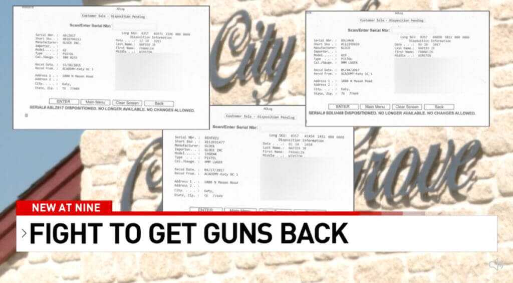 Texas Police Seize Guns from Lawful Owners, Still Have Them After 4 Years