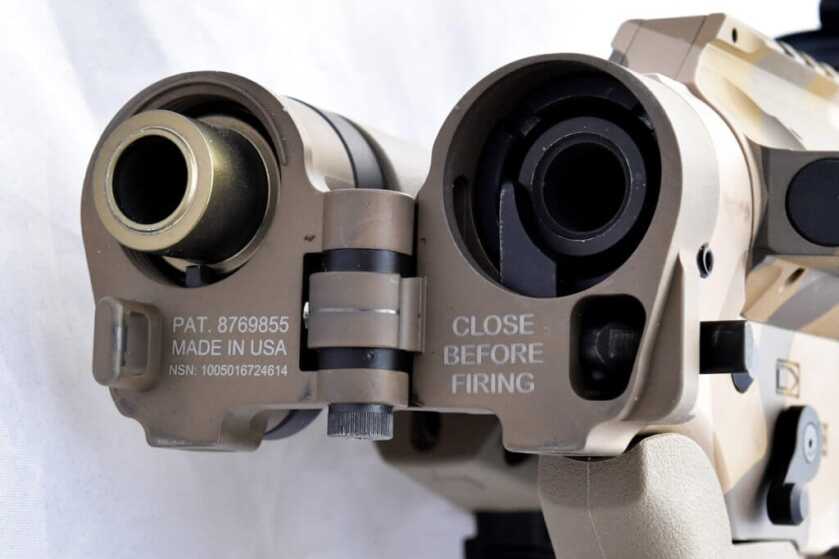 The Civilian Defensive Rifle - Part 2: The Build CDR with Law Tactical folder open.