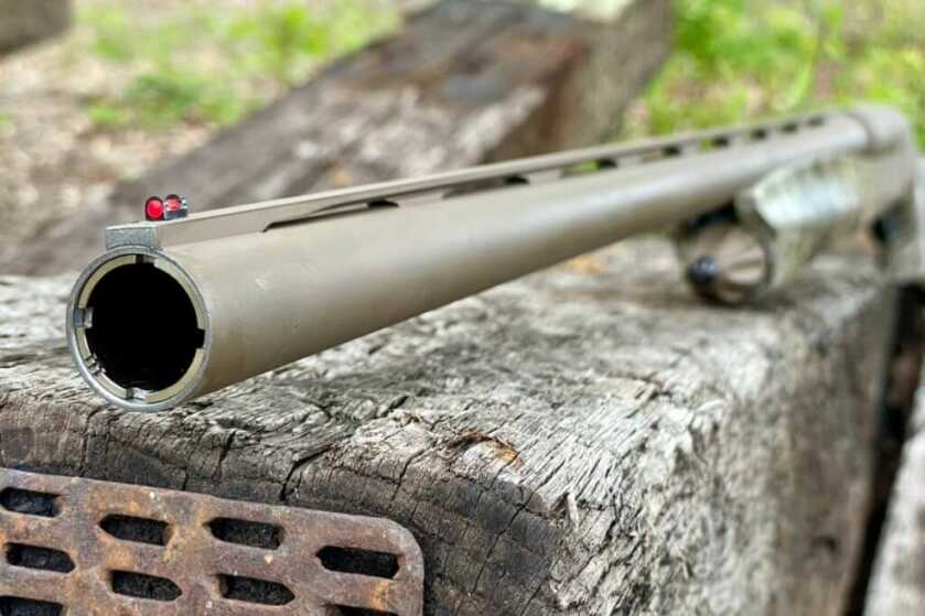 2 - Hunt365 - After Action Report: Retay Masai Mara Cerakote Shotgun Review TruGlo Fiber optic front sight and a flat 8mm rib