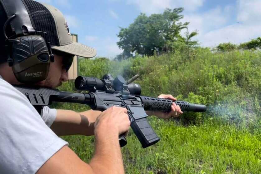 Meet the Ultralight Crown Precision Elite AR10 Testing for reliability by quickly mag dumping the Elite