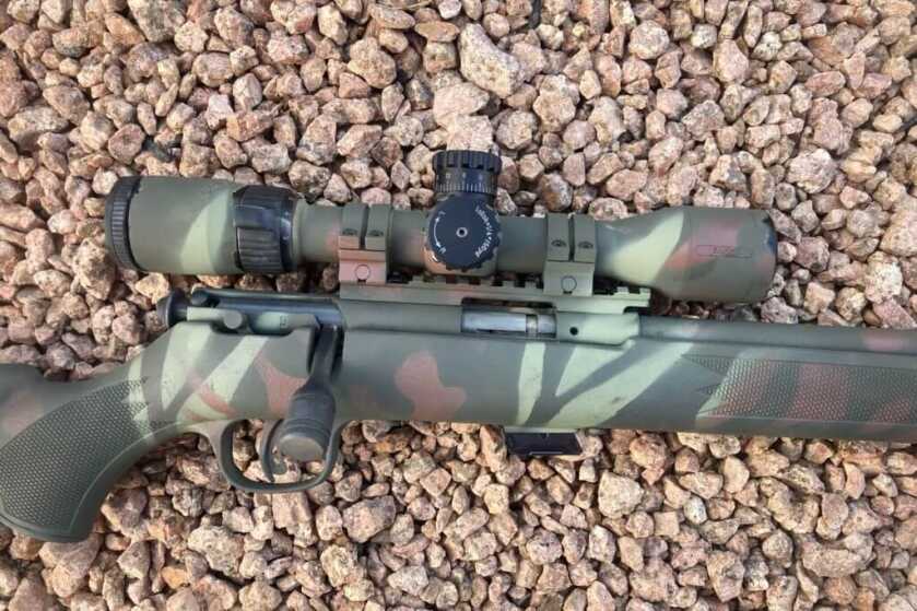 2 - Testing the Savage Mark 2 FV-SR Savage Mark 2 FV-SR on rock