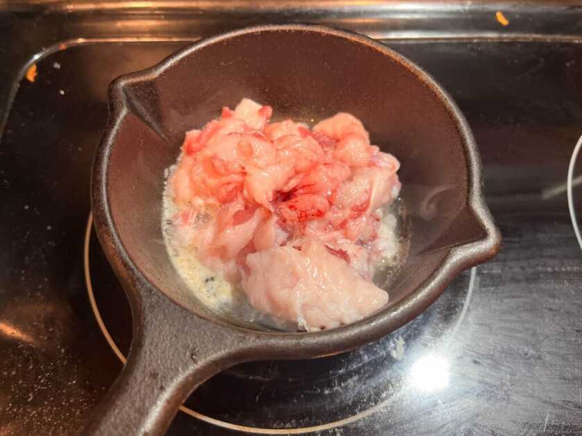 3 - Hunt 365 - Simple Gourmet: Badger Potstickers & Badger Hunting Badger fat cooking on the stove