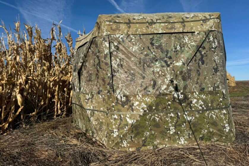 3 - Barronett Blinds Hi-Five See-Through Hunting Blind 1-way see through camo mesh from outside of the blind