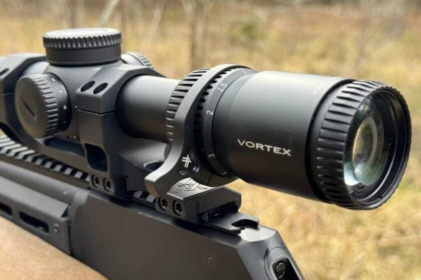 New Scope Review: Meet the Vortex Venom 1-6X24 SFP Included throw lever installed on the Venom 1-6