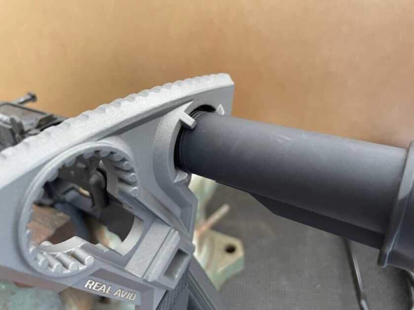 real avid castle nut wrench on an Ar15