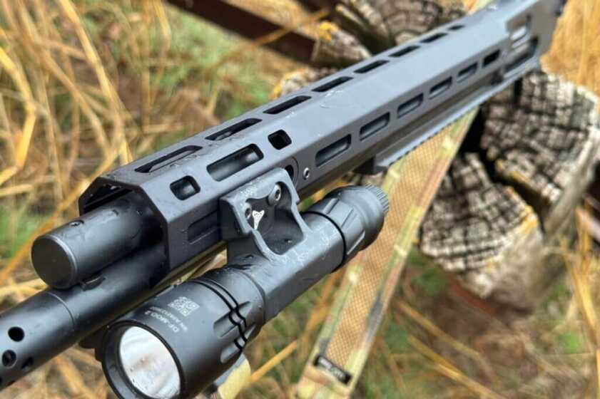 M-LOK slots on lever action gun