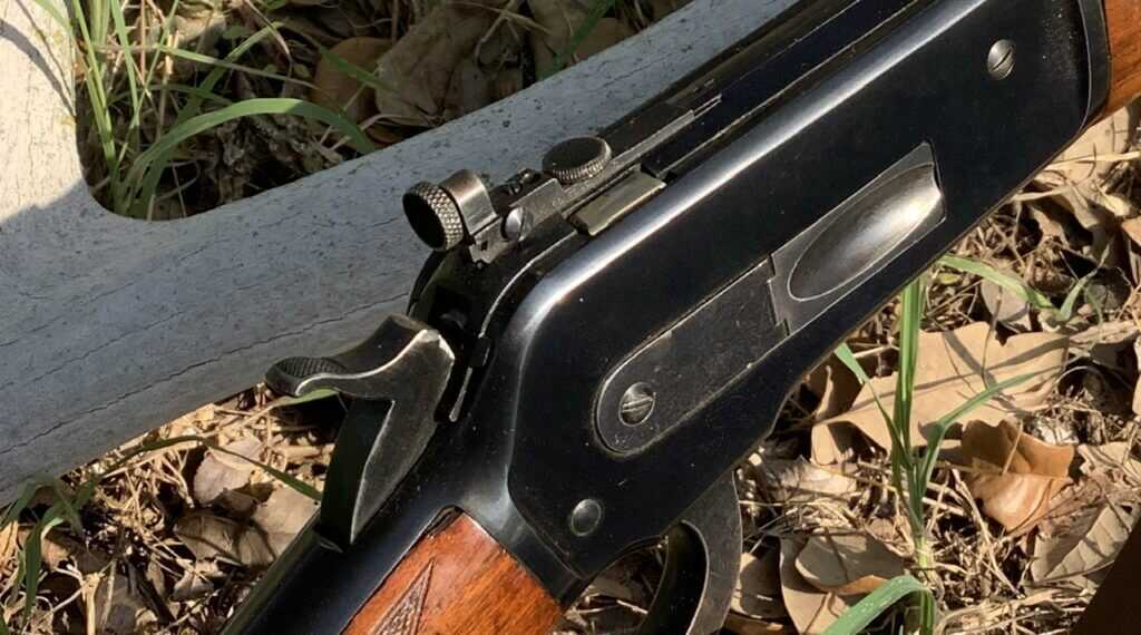 Bolt on the Old school Winchester .71 rifle