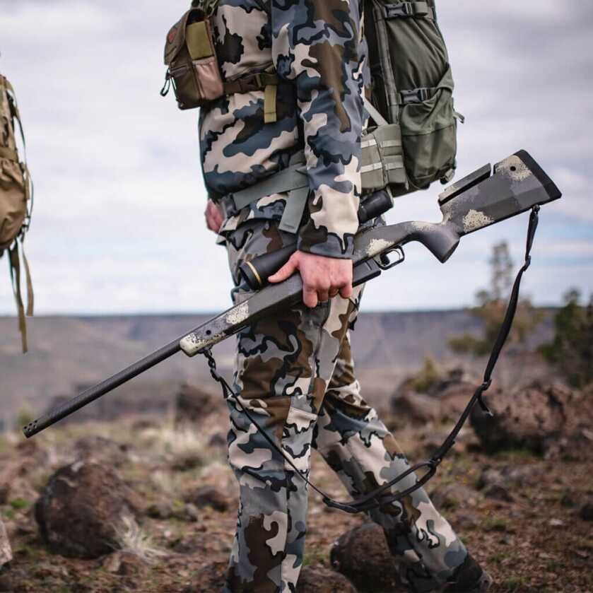 Hunter with a new model 2020 Waypoint rifle.