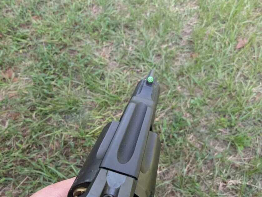 Sights on concealed carry handgun