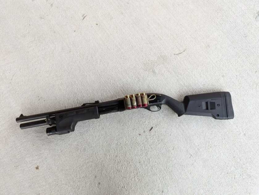 remington 870 with accessories