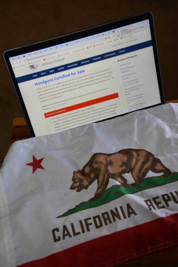 Calofornia roster on a computer