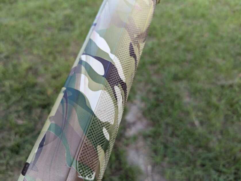 grip texture on tactical shotgun