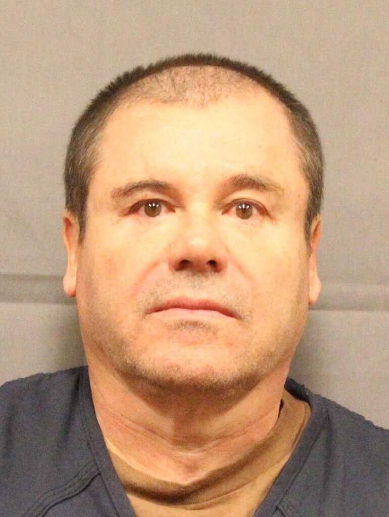 mugshot of drug lord El Chapo