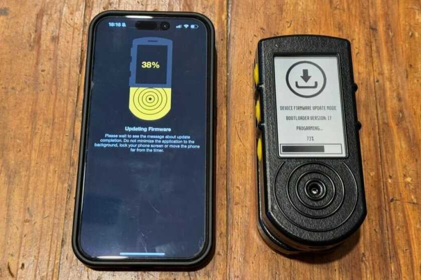 downloading firmware using the drills app