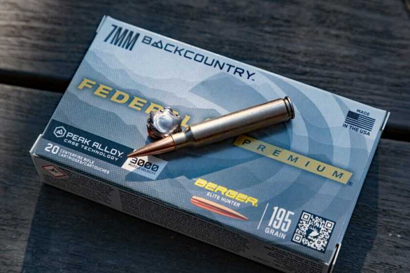 Federal 7mm Backcountry ammunition with Berger Elite Hunter bullet