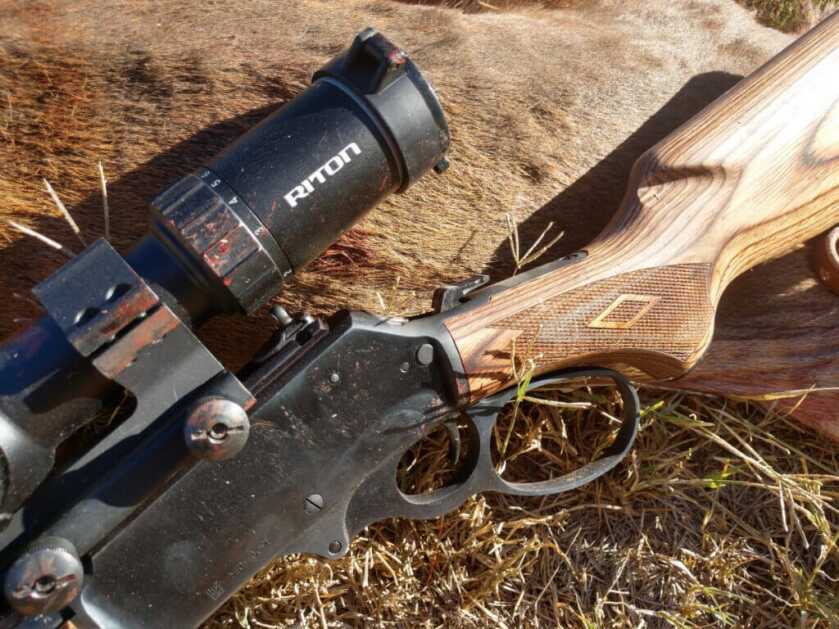 lever-action rifle deer