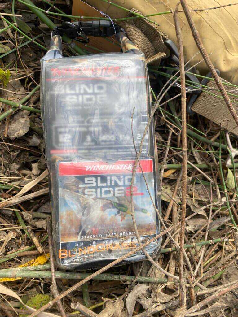 waterproof bag on the grass