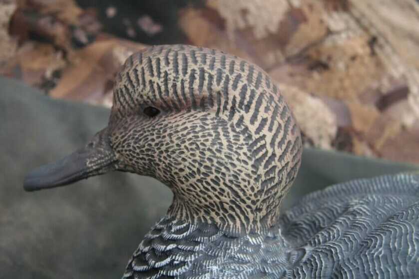 gadwall duck decoy head heyday