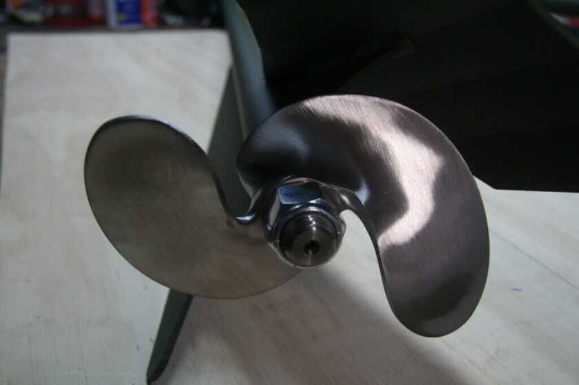 Hill Marine 15-5 heat treated stainless 6.5x4 mud prop for PPF Wood Duck