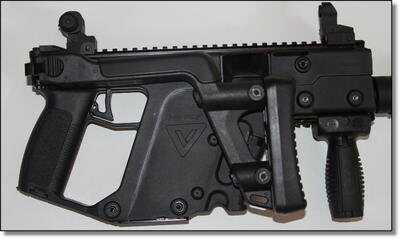 I feel that the 2nd generation features on the KRISS help justify its hefty Swiss price tag.&nbsp;The folding stock is not flimsy at all and clicks securely in both the folded and open position. The top rail is long enough for optics and night vision and the front grip comes standard. 