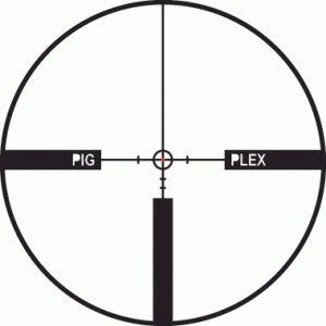 leupold-fire-dot-firedot-pig-plex-reticle The reticle is called the "Pig-Plex," and is made specifically for twilight shooting, when the hogs are just getting out feeding.