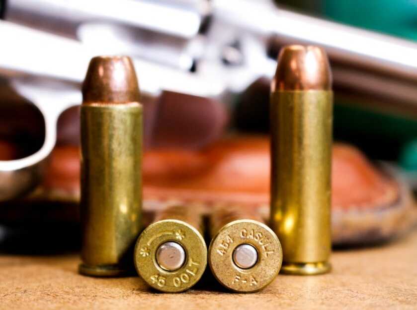 The .45 Colt (L) and .454 Casull (R)