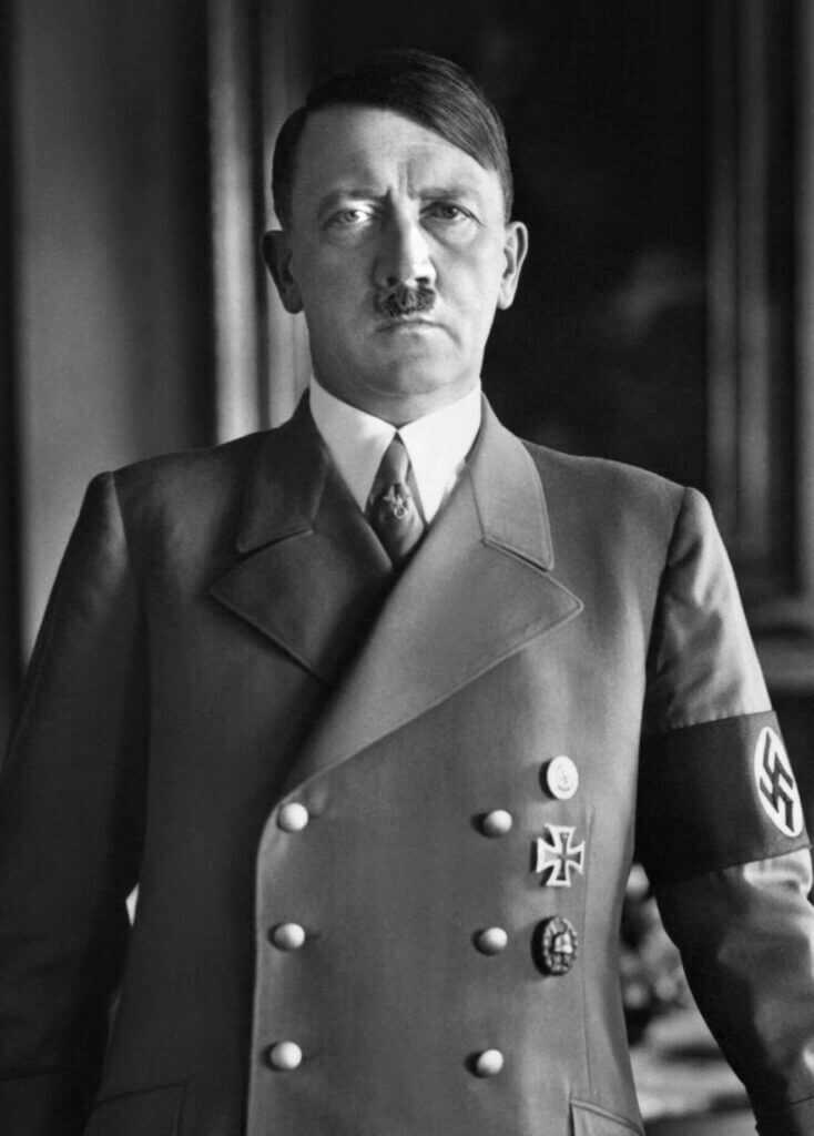 Adolf Hitler portrait, central European theater villain in WW2