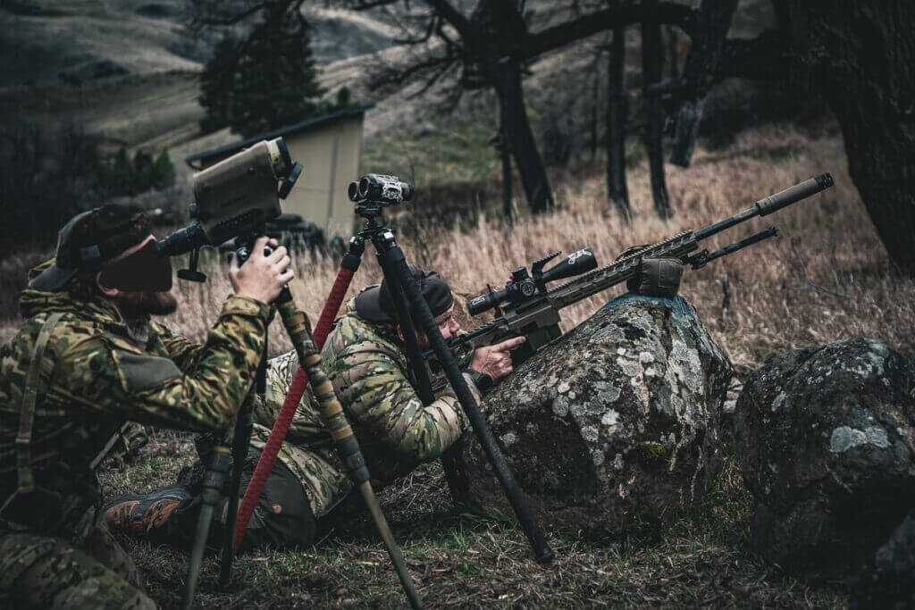 Author testing Seekins Precision barrel technology on long-range targets at Hat Creek training with a Seekins rifle