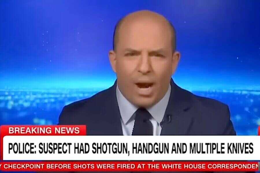 Brian Stelter appears on CNN to talk about tougher gun laws.