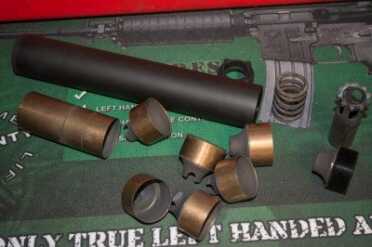 Silencing the 300 AAC Blackout Especially if you're going to shoot lead projectiles, consider a silencer that comes apart for easy cleaning, like this SilencerCo Octane 45.