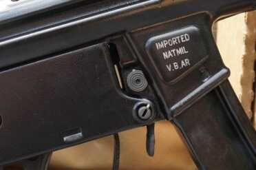 MP-5 Clone from Pakistan - Pakistani Ordnance Factory’s POF-5 Made by POF. Imported by NATMIL. Sold by Atlantic Firearms.