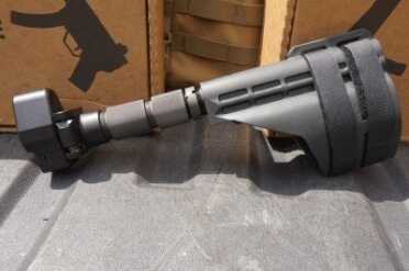 MP-5 Clone from Pakistan - Pakistani Ordnance Factory’s POF-5 Exstension tubes increase the length of pull.
