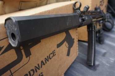 MP-5 Clone from Pakistan - Pakistani Ordnance Factory’s POF-5 The Osprey is a handsome addition that makes shooting much less damaging to hearing.