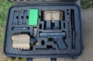 My GLOCK 19. Seahorse case, Multi-Holsters rig, MyCaseBuilder.com's foam...don't leave home without it.
