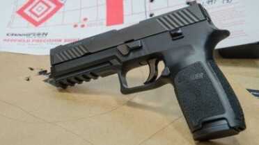 SIG SAUER P320 Grows up – to .45 ACP (Review) The SIG SAUER P320 takes its design inspiration from the X-Five line, making it one sharp looking handgun.