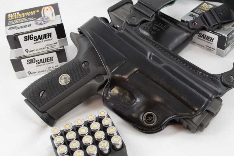 Brand New from Sig--Legion 9mm Pistol--Hands On Review The Legion fit perfectly in this Galco Miami Classic II for Sig P229 models.