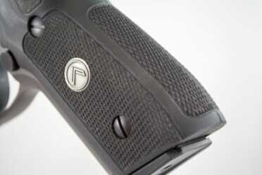 Brand New from Sig--Legion 9mm Pistol--Hands On Review The Legion comes with two-piece G10 grips.