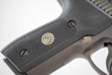Brand New from Sig--Legion 9mm Pistol--Hands On Review There is an aggressive checkering pattern on the front of the grip.