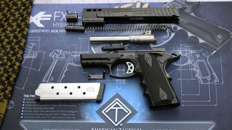 American Tactical's Polymer-Framed 1911 Pistol, the FXH-45 -- SHOT Show 2016 ATI Polymer 1911 6
