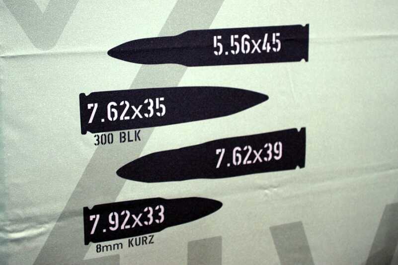 Available calibers. 