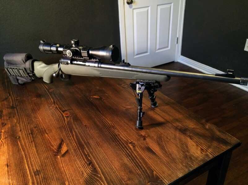 Back to the Basics: Swapping My Tupperware Rifle Stock for a Bell and Carlson What she looks like before the swap.