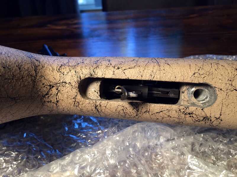 Back to the Basics: Swapping My Tupperware Rifle Stock for a Bell and Carlson I was surprised when I saw this, but I understand why Bell and Carlson doesn’t drill the hole themselves.