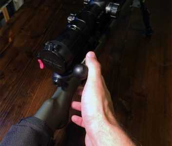 Back to the Basics: Swapping My Tupperware Rifle Stock for a Bell and Carlson Removing the bolt keeps the handle from getting in the way during the removal and installation process.