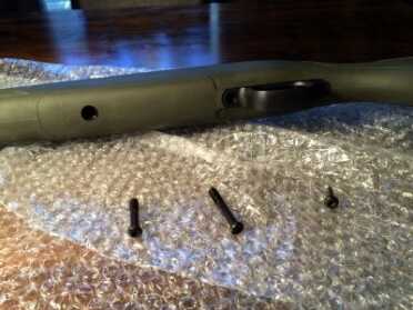 Back to the Basics: Swapping My Tupperware Rifle Stock for a Bell and Carlson Remember the order! It’ll be important when you install the action on the new stock.