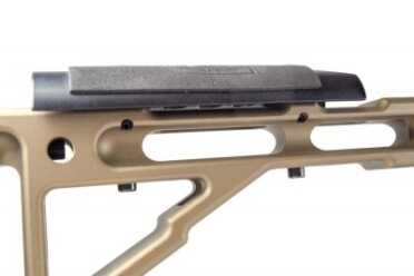 The cheek rest is also easily adjustable. 